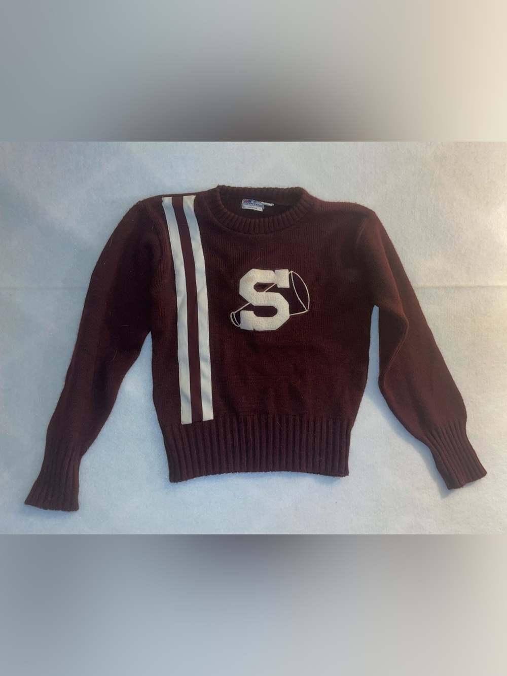 Vintage Varsity Letterman Cheerleading Cheerleader Sweater “S”  large 60s-70s